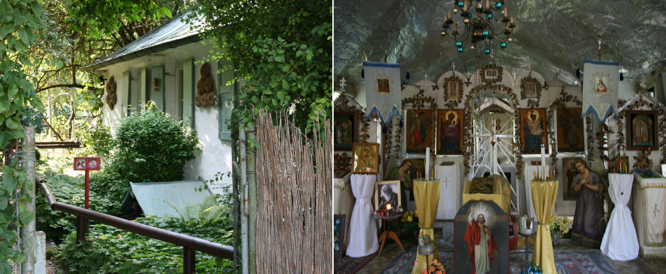 Eingang der Ost-West-Friedenskirche in München Eingang der Ost-West-Friedenskirche in München
