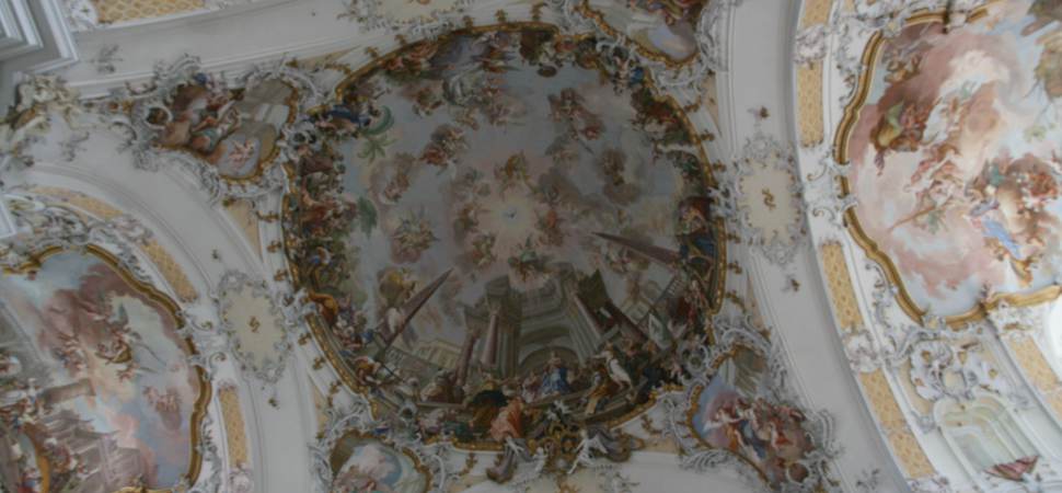 sehenswerte Decke im Kloster Ottobeuren Decke im Kloster Ottobeuren