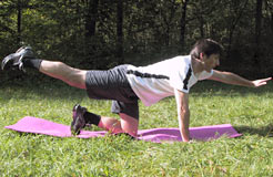 St&auml;rkung des unteren R&uuml;ckens